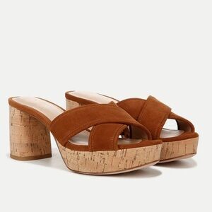 Veronica Beard Dory Block-Heel Sandal